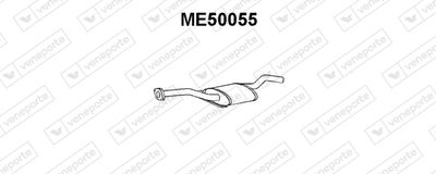 ME50055 VENEPORTE Средний глушитель выхлопных газов