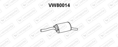 VW80014 VENEPORTE Глушитель выхлопных газов конечный