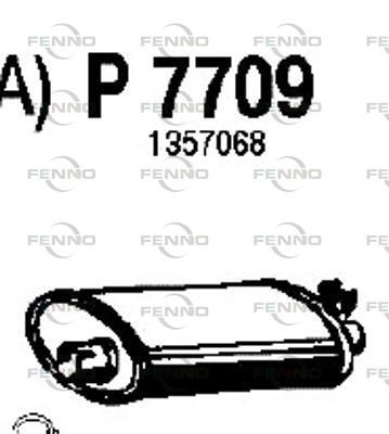 P7709 FENNO Глушитель выхлопных газов конечный