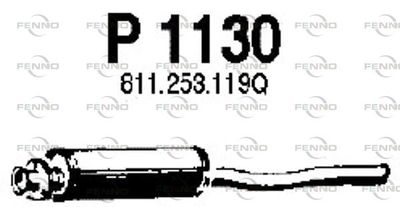 P1130 FENNO Средний глушитель выхлопных газов