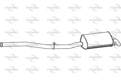 P3775 FENNO Глушитель выхлопных газов конечный