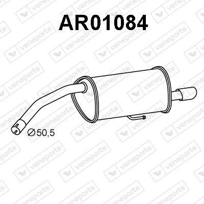 AR01084 VENEPORTE Глушитель выхлопных газов конечный