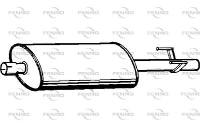 P3706 FENNO Средний глушитель выхлопных газов