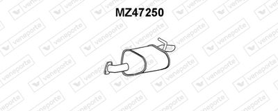 MZ47250 VENEPORTE Глушитель выхлопных газов конечный