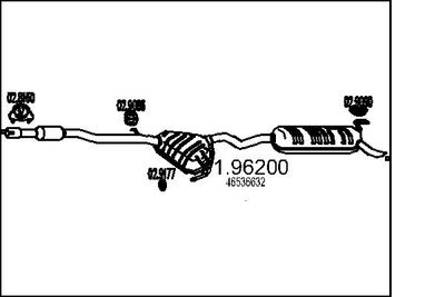 0196200 MTS Глушитель выхлопных газов конечный