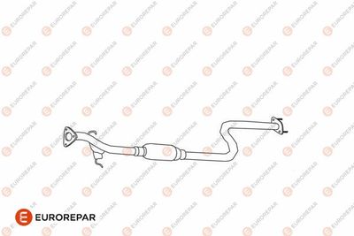 E12852H EUROREPAR Предглушитель выхлопных газов