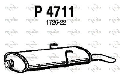 P4711 FENNO Глушитель выхлопных газов конечный