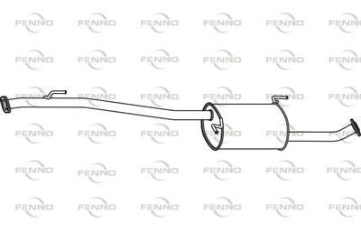 P41012 FENNO Средний глушитель выхлопных газов