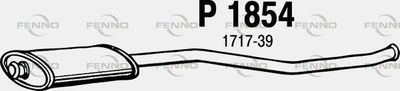 P1854 FENNO Средний глушитель выхлопных газов