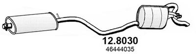 128030 ASSO Средний  конечный глушитель ОГ