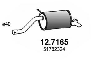 127165 ASSO Глушитель выхлопных газов конечный