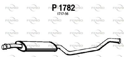P1782 FENNO Средний глушитель выхлопных газов