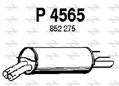 P4565 FENNO Глушитель выхлопных газов конечный