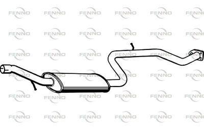 P7822 FENNO Средний глушитель выхлопных газов