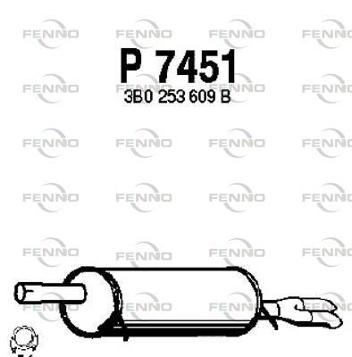 P7451 FENNO Глушитель выхлопных газов конечный