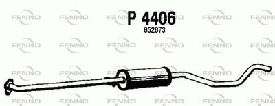 P4406 FENNO Средний глушитель выхлопных газов