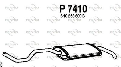 P7410 FENNO Глушитель выхлопных газов конечный