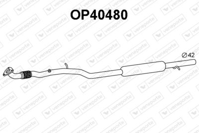 OP40480 VENEPORTE Средний глушитель выхлопных газов