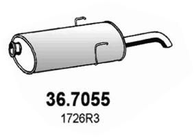 367055 ASSO Глушитель выхлопных газов конечный
