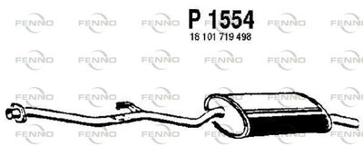 P1554 FENNO Глушитель выхлопных газов конечный