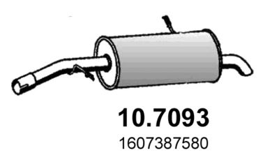 107093 ASSO Глушитель выхлопных газов конечный