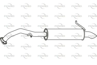 P66027 FENNO Глушитель выхлопных газов конечный