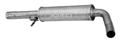 03076 ASMET Средний глушитель выхлопных газов