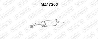 MZ47203 VENEPORTE Глушитель выхлопных газов конечный