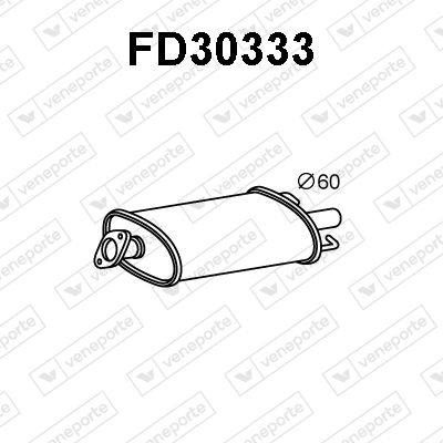 FD30333 VENEPORTE Глушитель выхлопных газов конечный