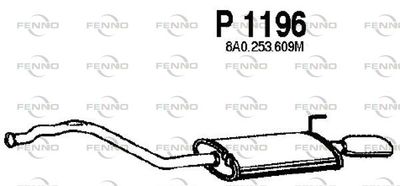 P1196 FENNO Глушитель выхлопных газов конечный