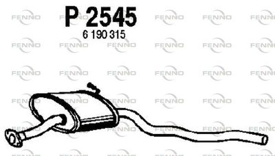 P2545 FENNO Средний глушитель выхлопных газов