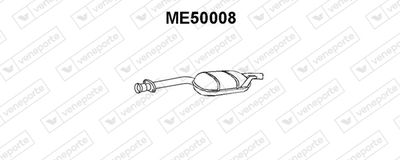 ME50008 VENEPORTE Средний глушитель выхлопных газов