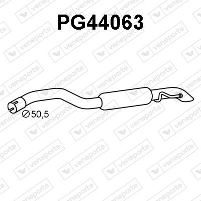 PG44063 VENEPORTE Глушитель выхлопных газов конечный