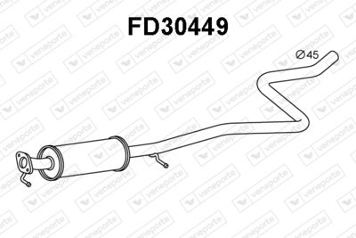 FD30449 VENEPORTE Предглушитель выхлопных газов