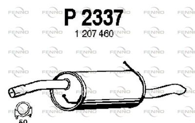 P2337 FENNO Глушитель выхлопных газов конечный