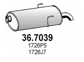 367039 ASSO Глушитель выхлопных газов конечный