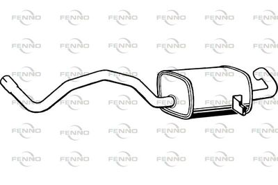 P5075 FENNO Глушитель выхлопных газов конечный