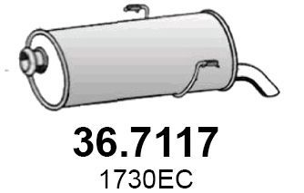 367117 ASSO Глушитель выхлопных газов конечный