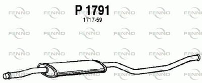 P1791 FENNO Средний глушитель выхлопных газов