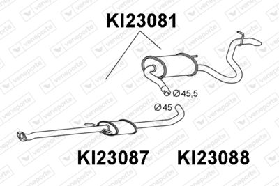 KI23081 VENEPORTE Глушитель выхлопных газов конечный