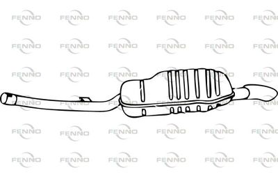 P11026 FENNO Глушитель выхлопных газов конечный
