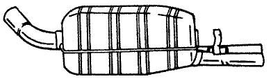 40662 SIGAM Глушитель выхлопных газов конечный