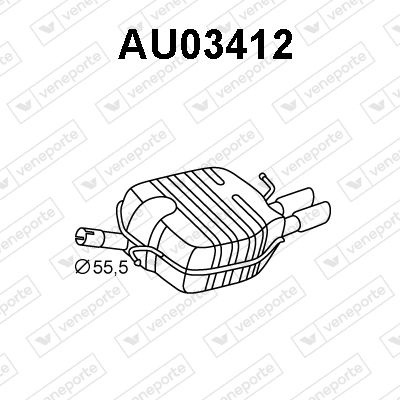 AU03412 VENEPORTE Глушитель выхлопных газов конечный