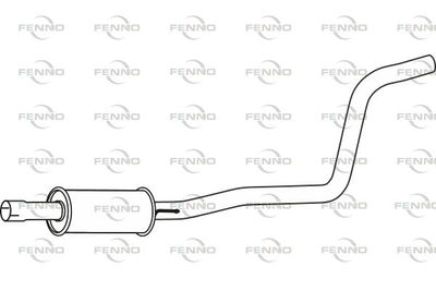 P29058 FENNO Средний глушитель выхлопных газов