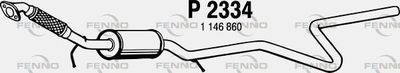 P2334 FENNO Средний глушитель выхлопных газов