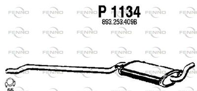 P1134 FENNO Средний глушитель выхлопных газов