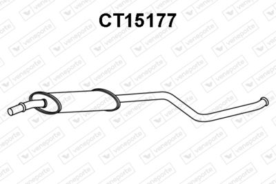 CT15177 VENEPORTE Средний глушитель выхлопных газов