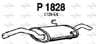 P1828 FENNO Глушитель выхлопных газов конечный