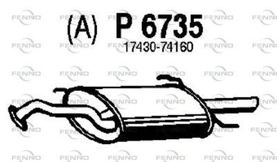 P6735 FENNO Глушитель выхлопных газов конечный