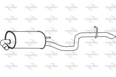 P31047 FENNO Глушитель выхлопных газов конечный